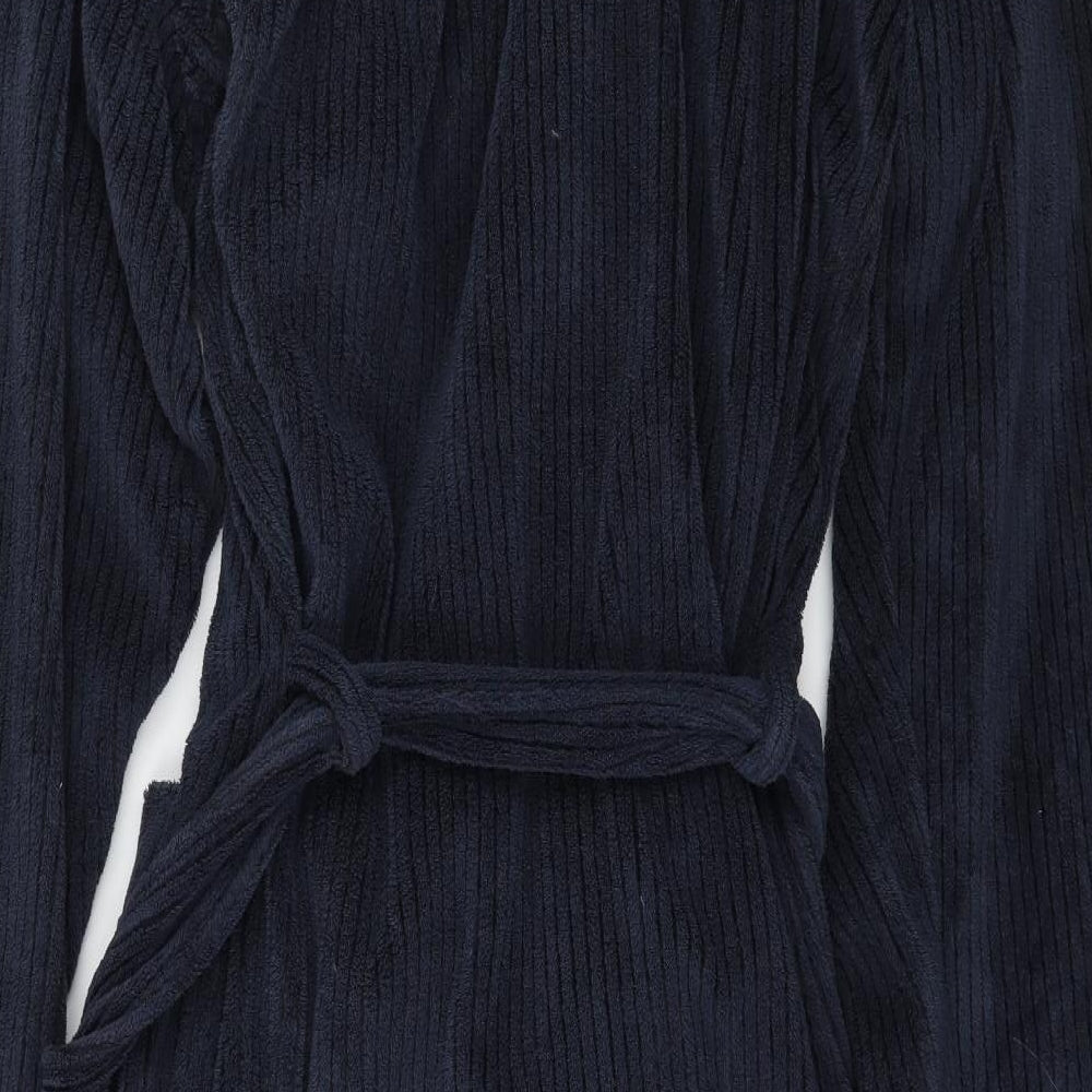 Marks and Spencer Mens Blue  Microfibre  Robe Size L