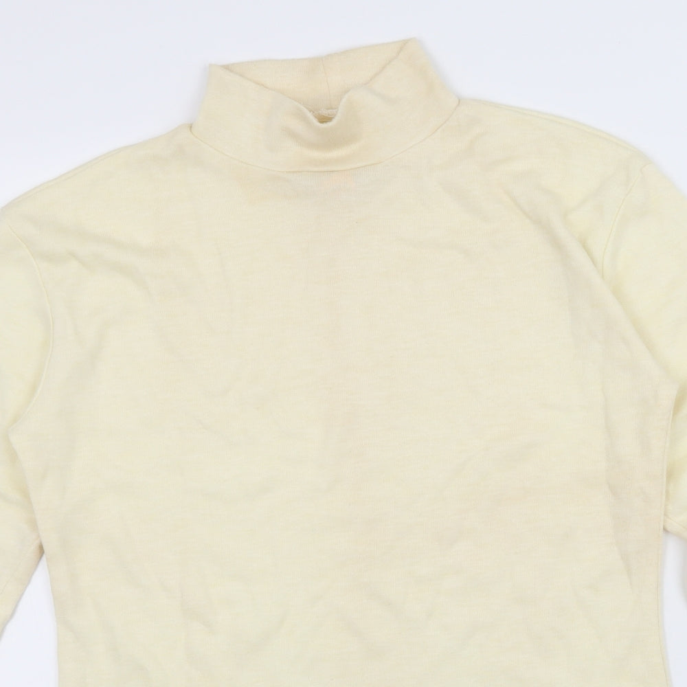 Tuc Womens Ivory  Jersey Basic T-Shirt Size M