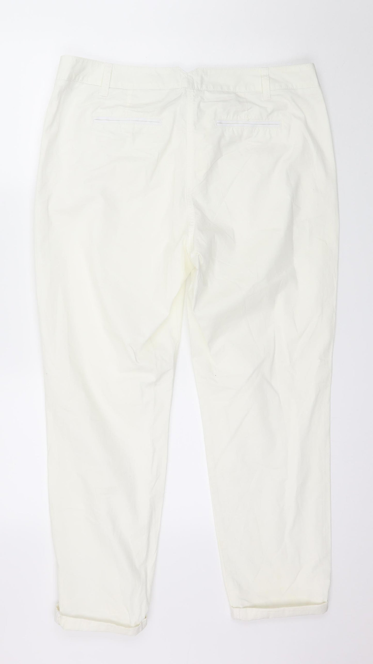 NEXT Womens Ivory   Trousers  Size 14 L26 in