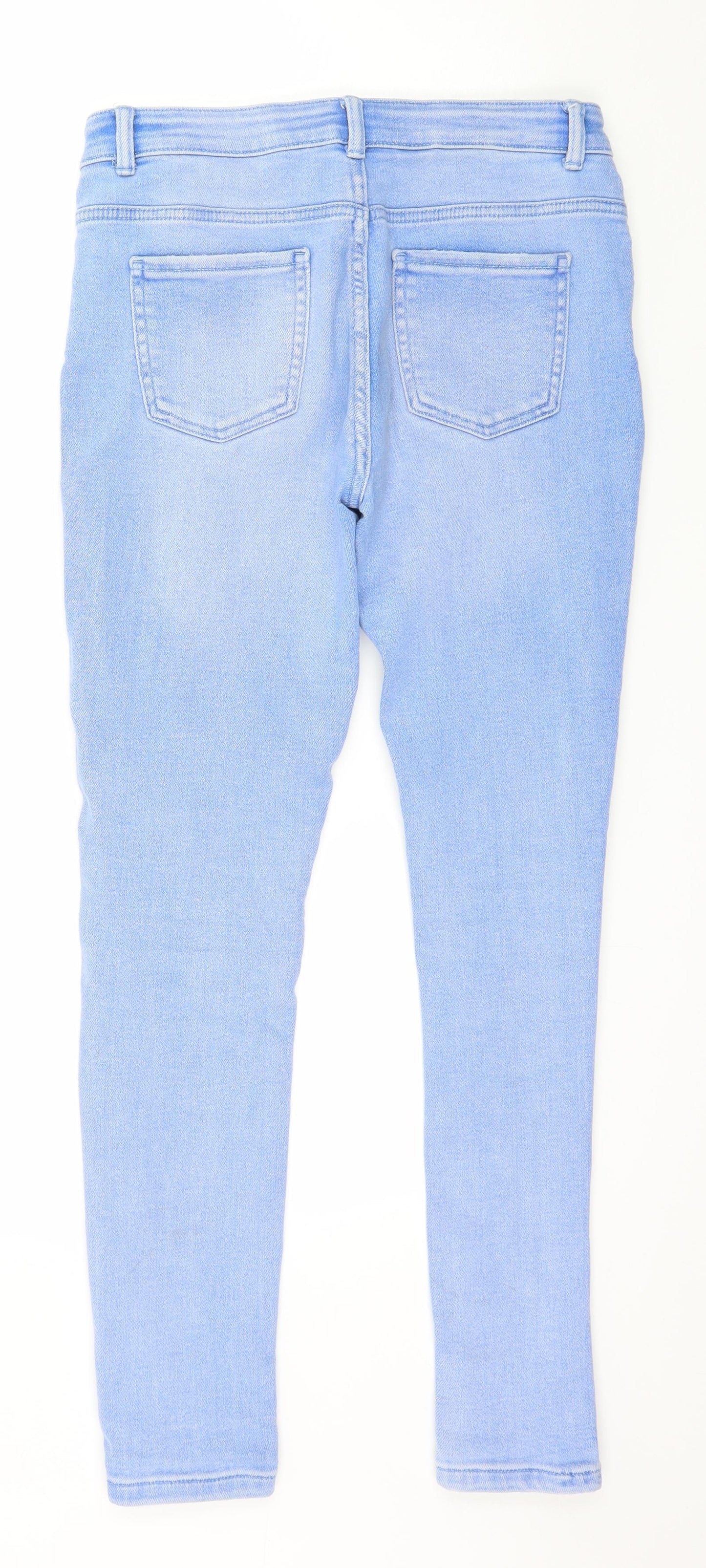 Denim & Co. Boys Blue  Denim Skinny Jeans Size 14-15 Years - Distressed
