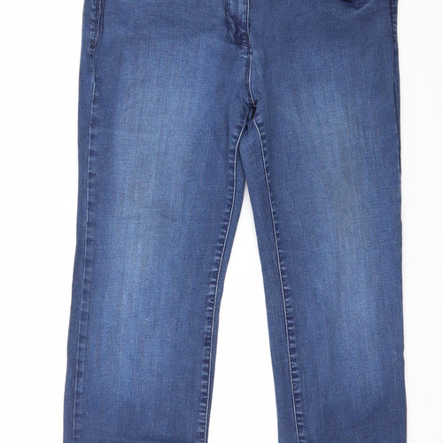 Marks and Spencer Womens Blue  Denim Skinny Jeans Size 16 L27 in