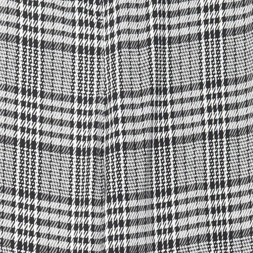Primark Womens Black Houndstooth  Trousers  Size 18 L29 in