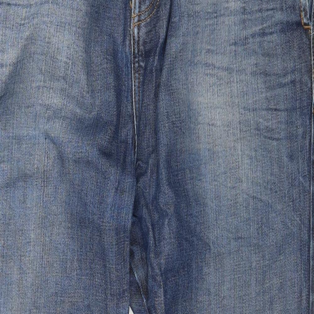 River Island Mens Blue  Denim Straight Jeans Size 36 in L32 in