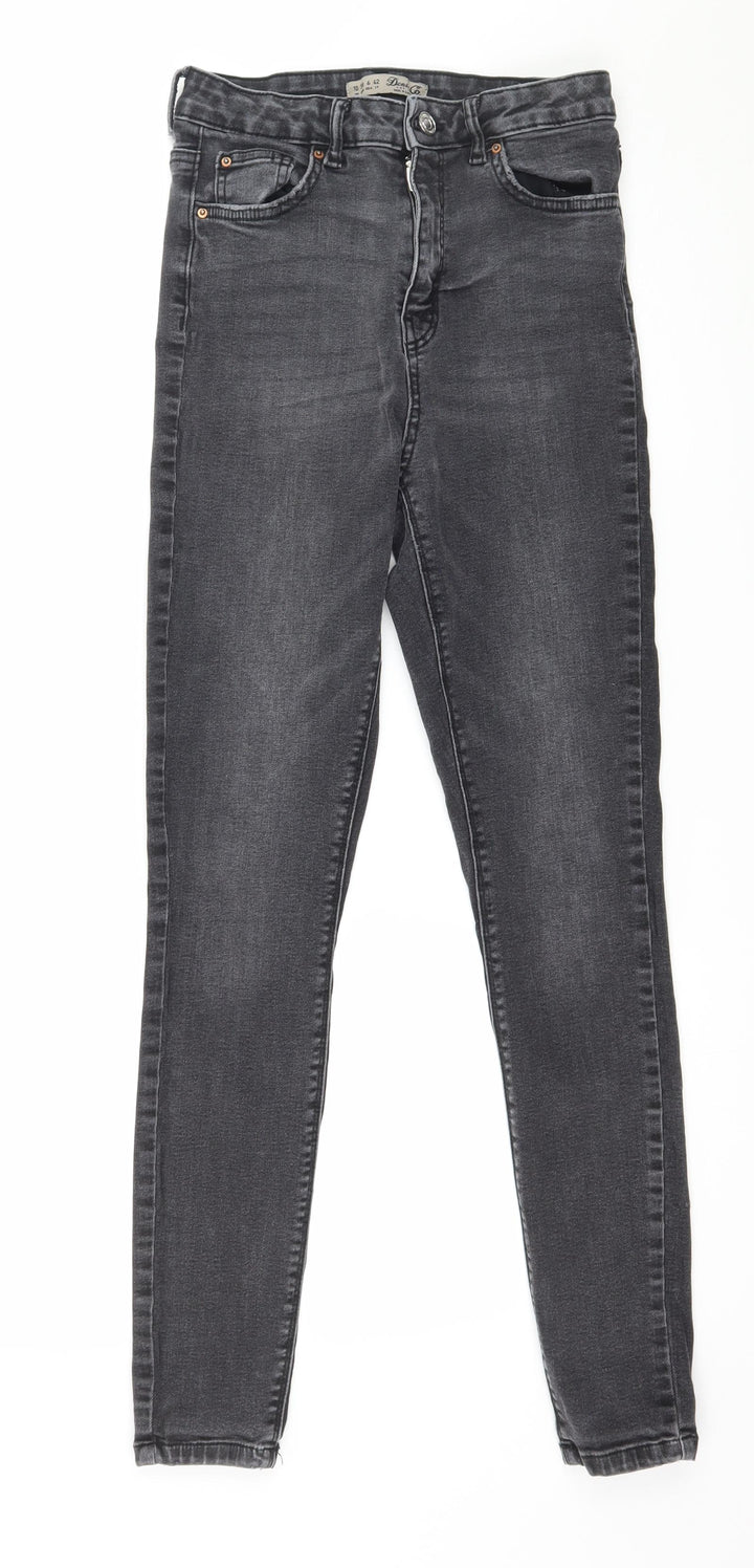 Denim & Co. Womens Grey  Denim Skinny Jeans Size 10 L27 in