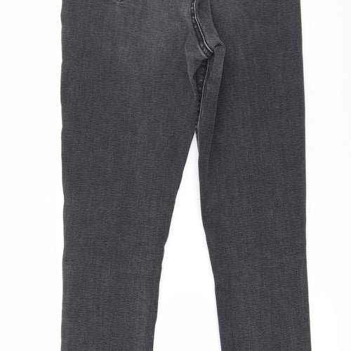 Denim & Co. Womens Grey  Denim Skinny Jeans Size 10 L27 in