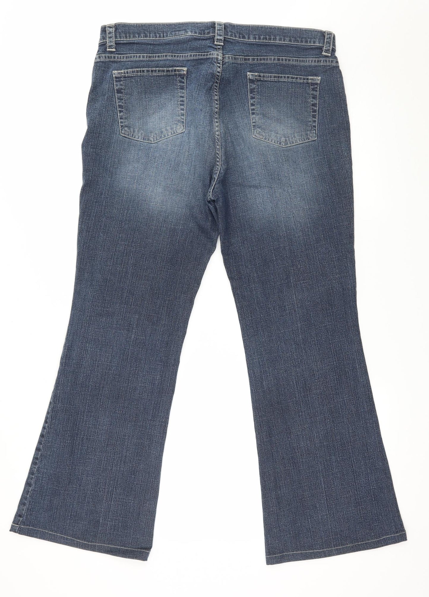 NEXT Womens Blue  Denim Bootcut Jeans Size 16 L28 in