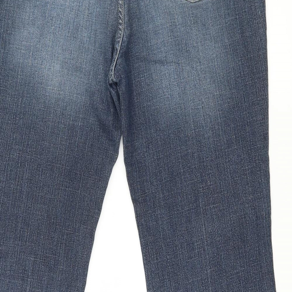 NEXT Womens Blue  Denim Bootcut Jeans Size 16 L28 in