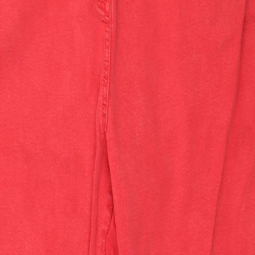 NEXT Womens Red  Denim Skinny Jeans Size 16 L28 in