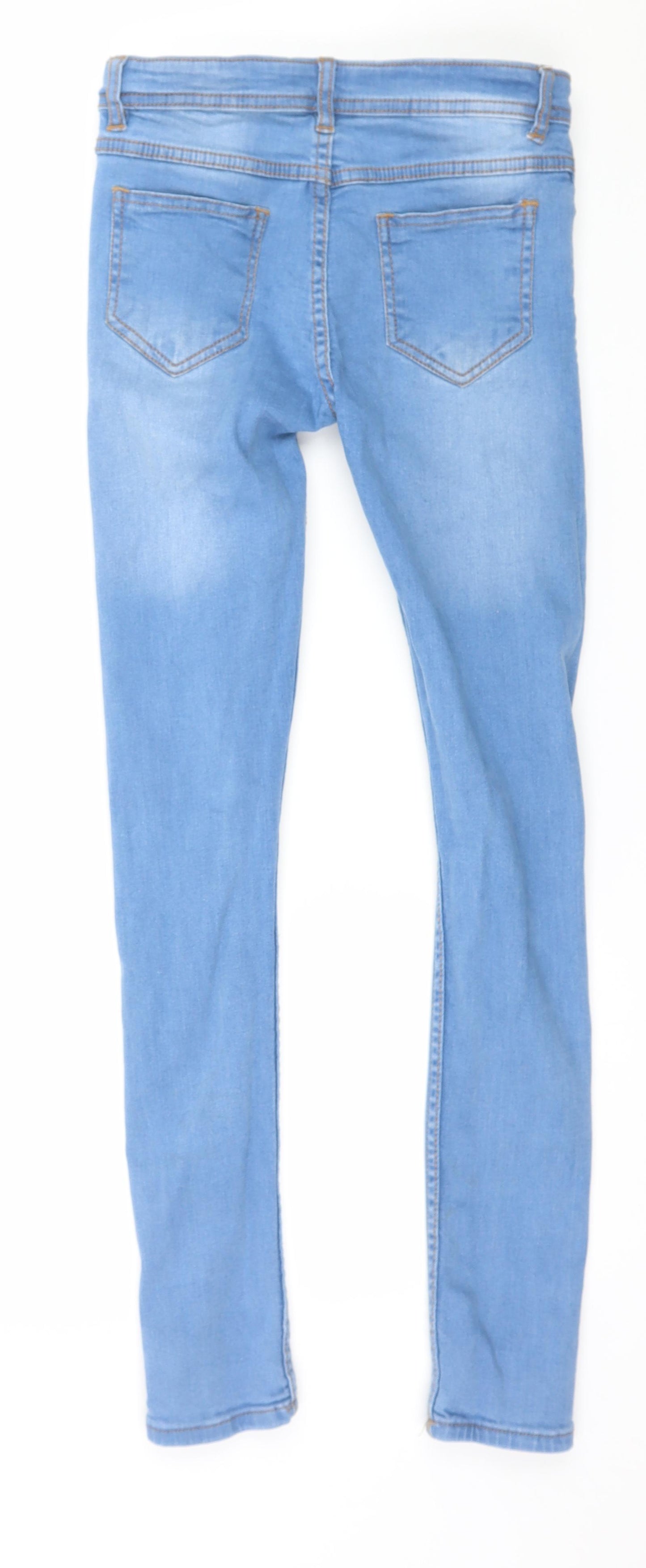 A2Z 4 kids Girls Blue  Denim Skinny Jeans Size 13 Years - Distressed