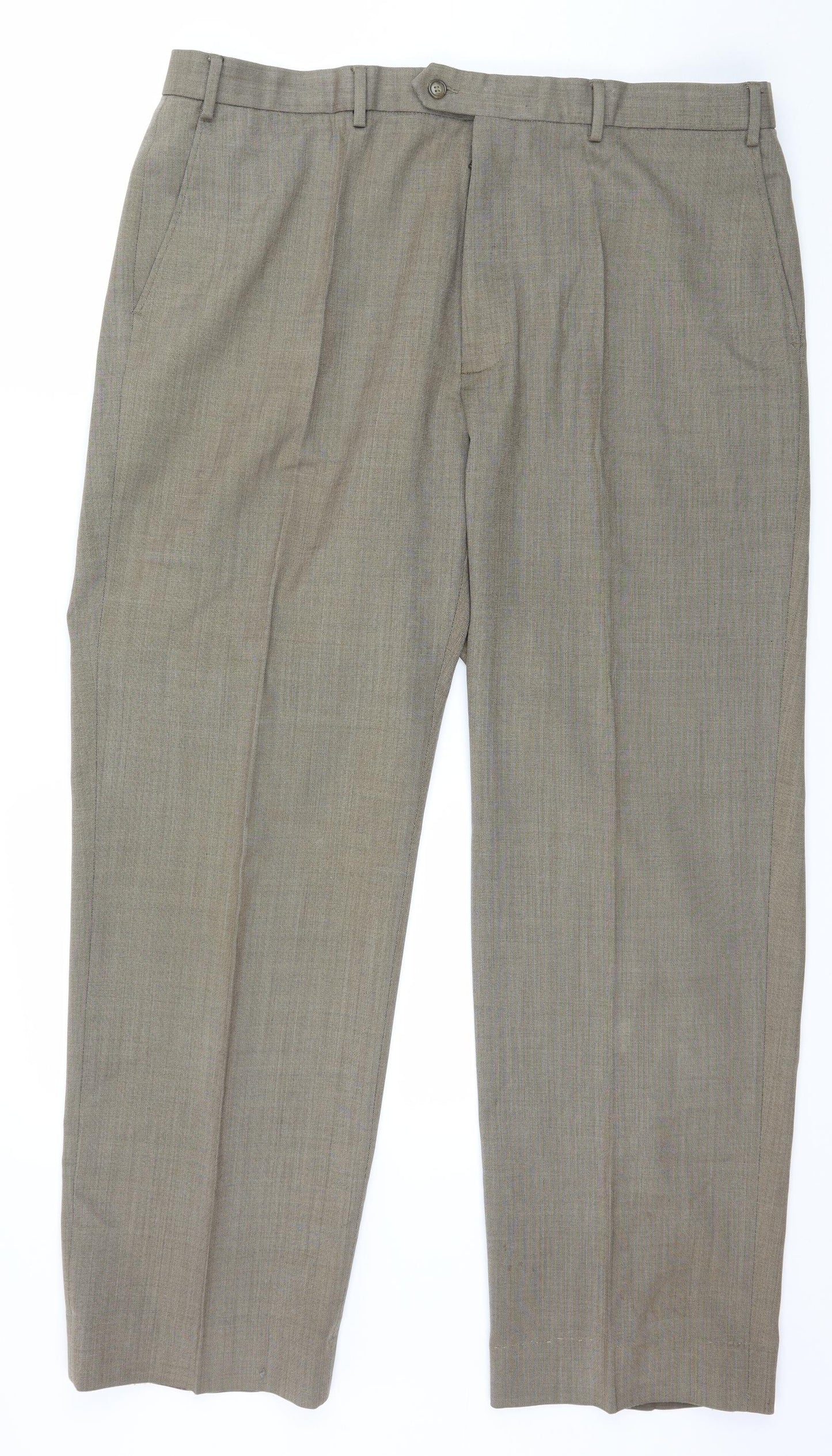 Marks and Spencer Mens Brown   Trousers  Size 40 in L33 in