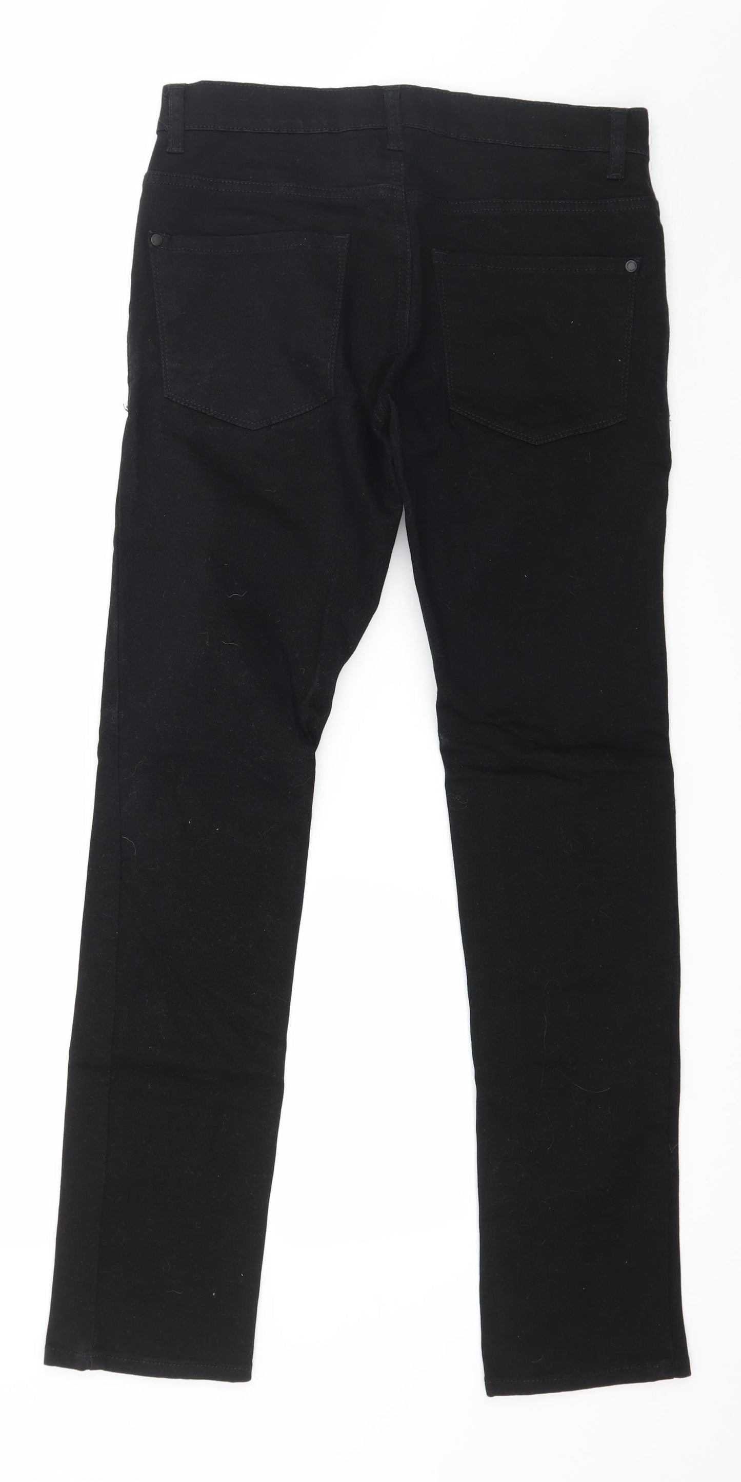 F&F Mens Black  Denim Skinny Jeans Size 30 in L32 in