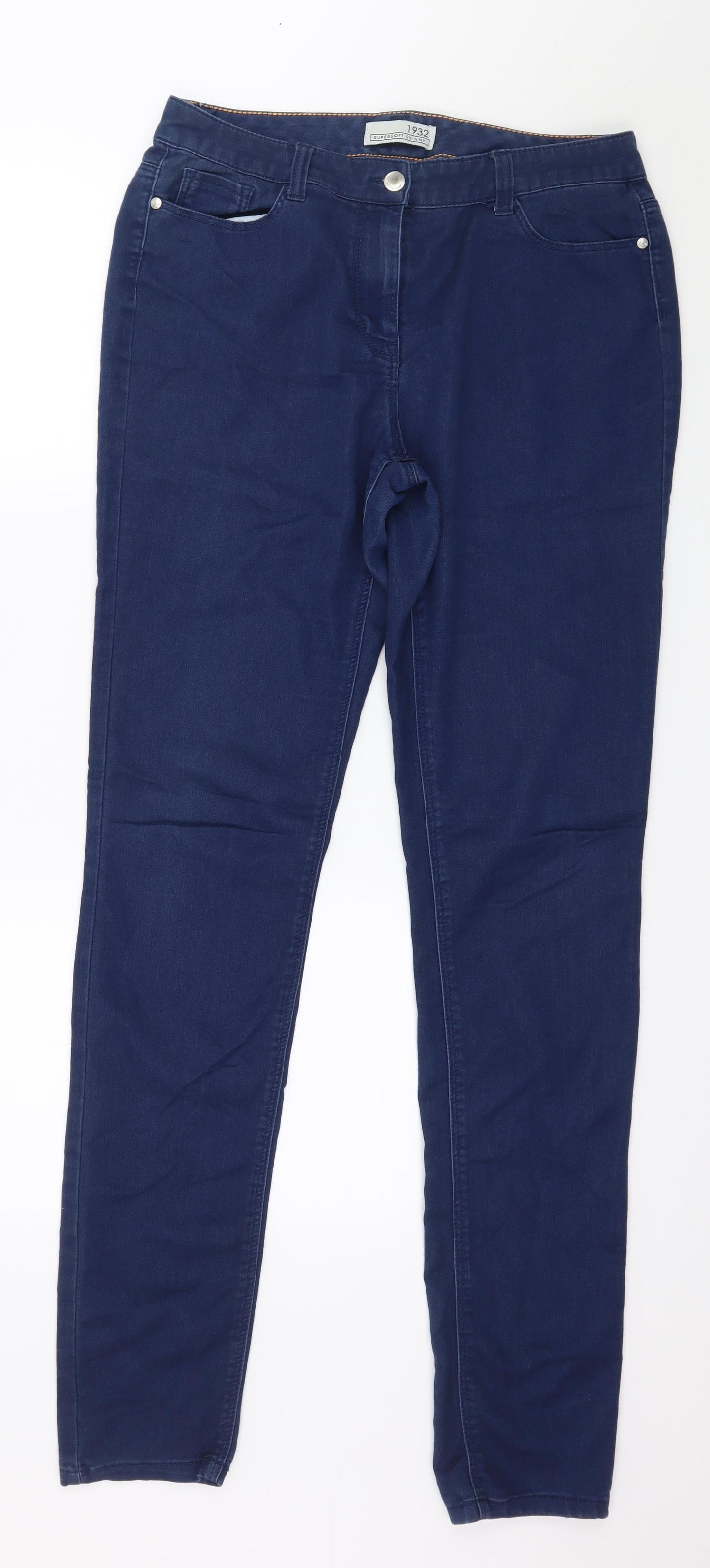 South Womens Blue  Denim Skinny Jeans Size 12 L33 in