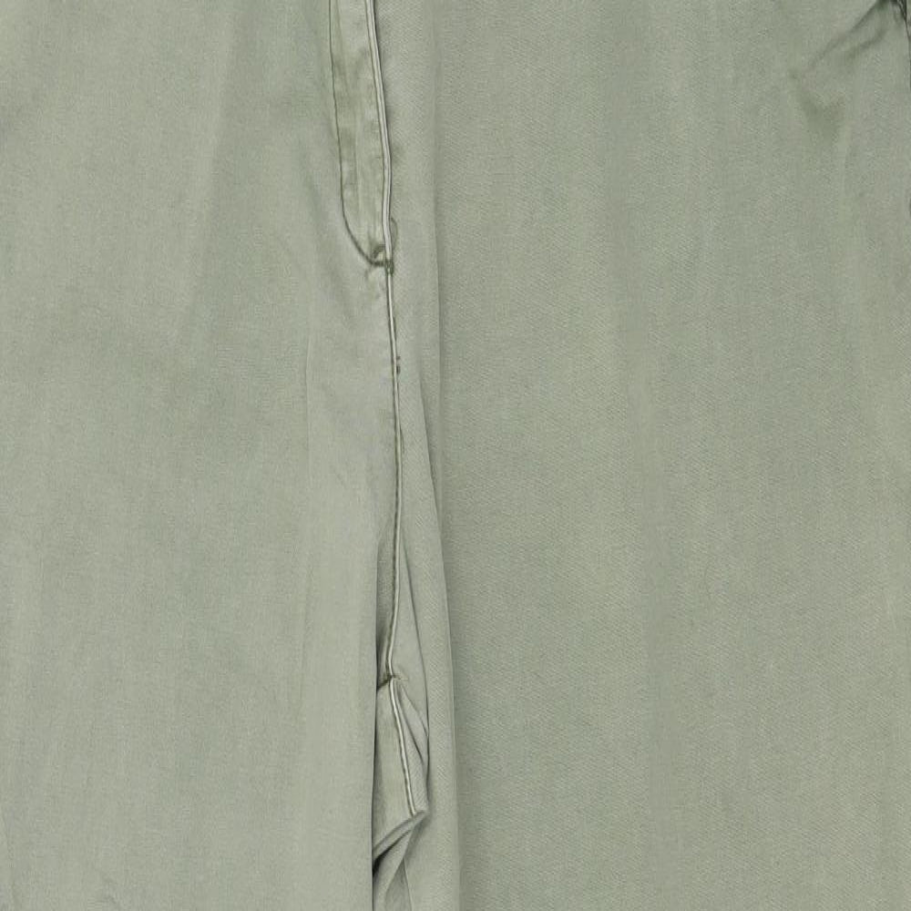 Papaya Womens Green   Chino Trousers Size 16 L27 in