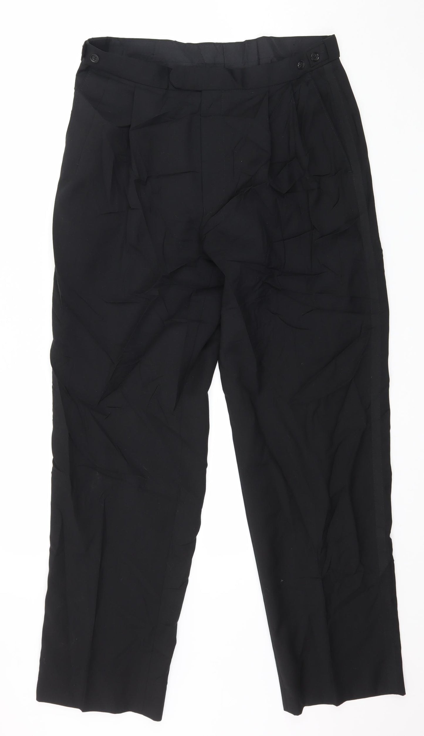 St Michael Mens Black   Trousers  Size 34 in L31 in