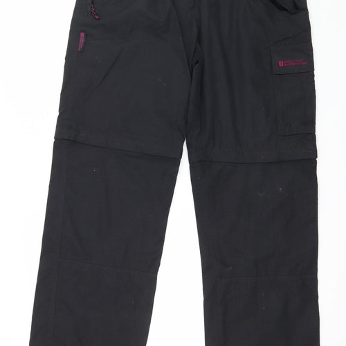 Mountain Warehouse Womens Black   Trousers  Size 12 L30 in