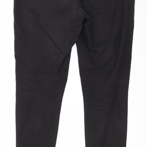Denim & Co. Womens Black  Denim Jegging Jeans Size 16 L32 in