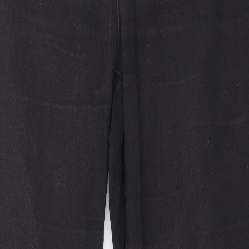Denim & Co. Womens Black  Denim Jegging Jeans Size 16 L32 in
