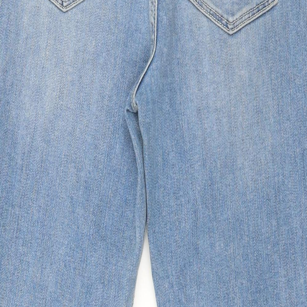 F&F Womens Blue  Denim Straight Jeans Size 10 L27 in