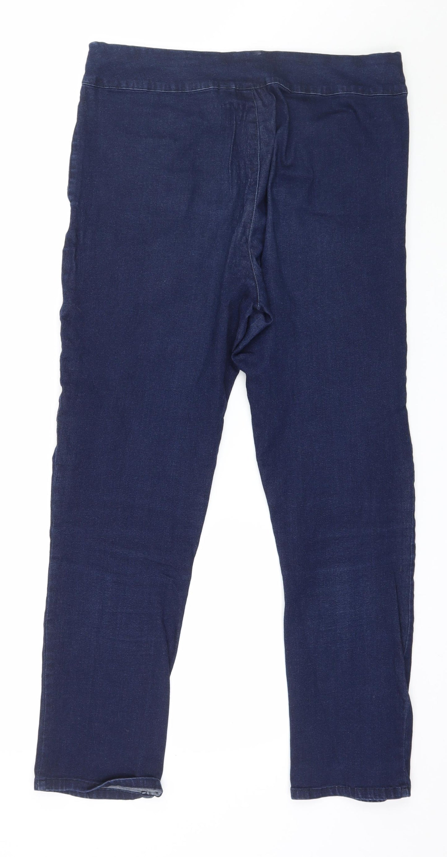 Nina Leonard Womens Blue  Denim Jegging Jeans Size M L26 in