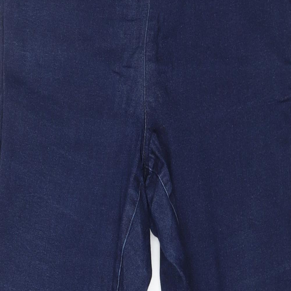 Nina Leonard Womens Blue  Denim Jegging Jeans Size M L26 in