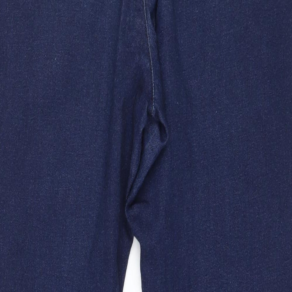 Nina Leonard Womens Blue  Denim Jegging Jeans Size M L26 in