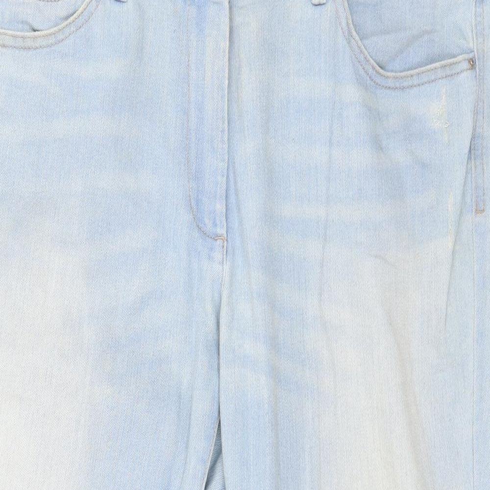 Marks and Spencer Womens Blue  Denim Cropped Jeans Size 16 L24 in