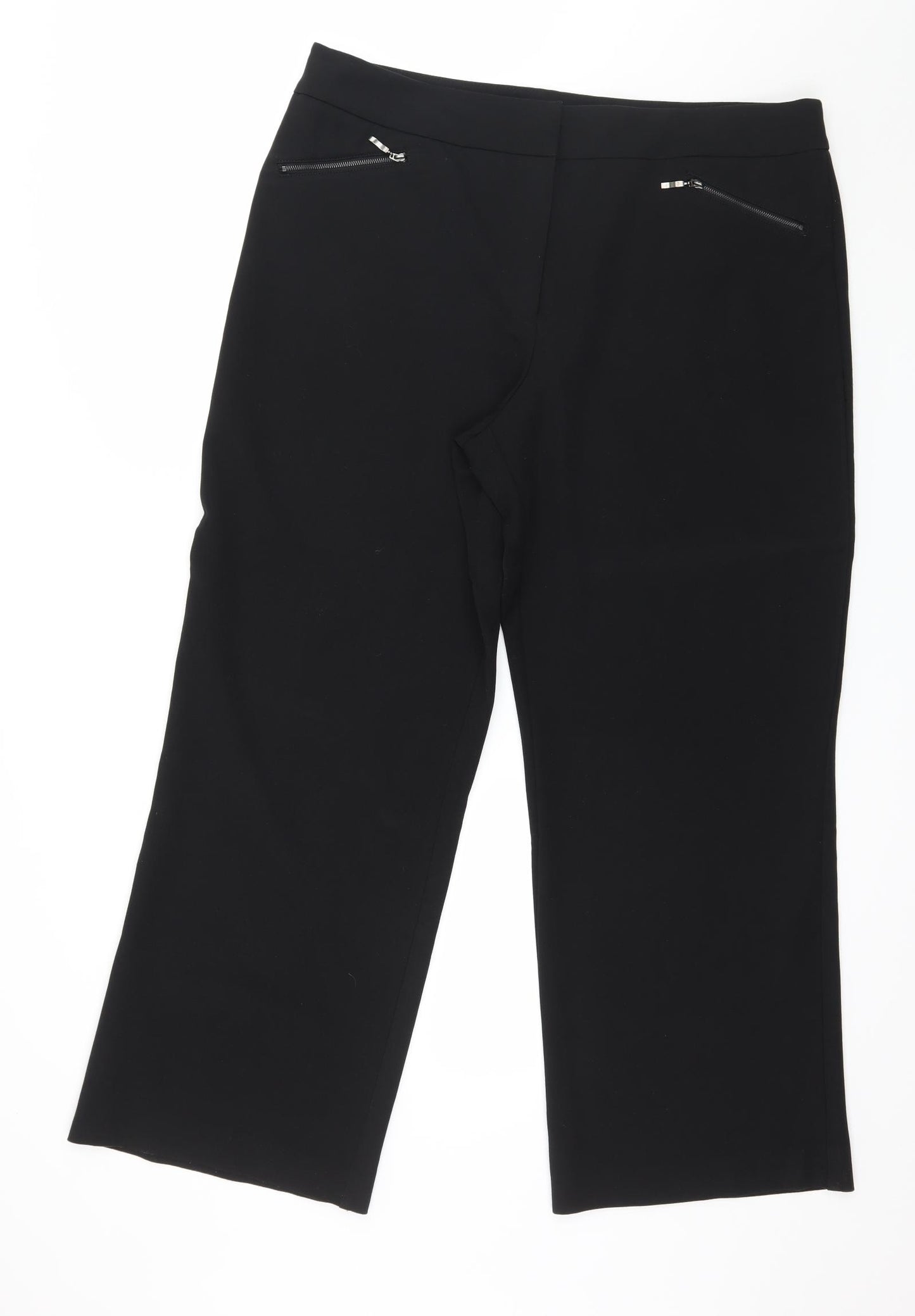 BHS Mens Black   Trousers  Size 18 L28 in