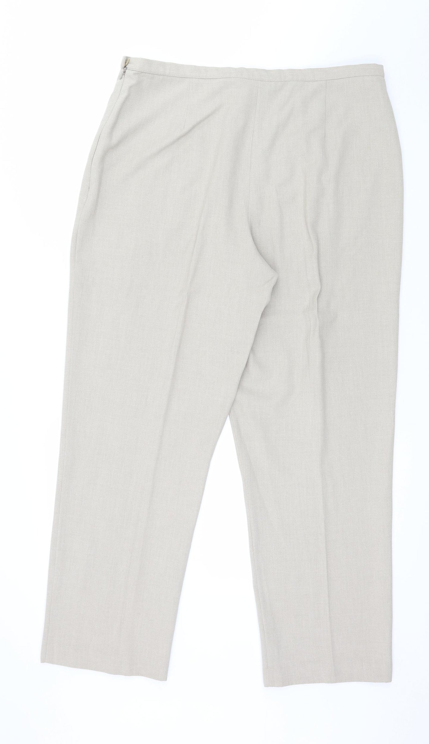 BHS Womens Ivory   Trousers  Size 18 L28 in