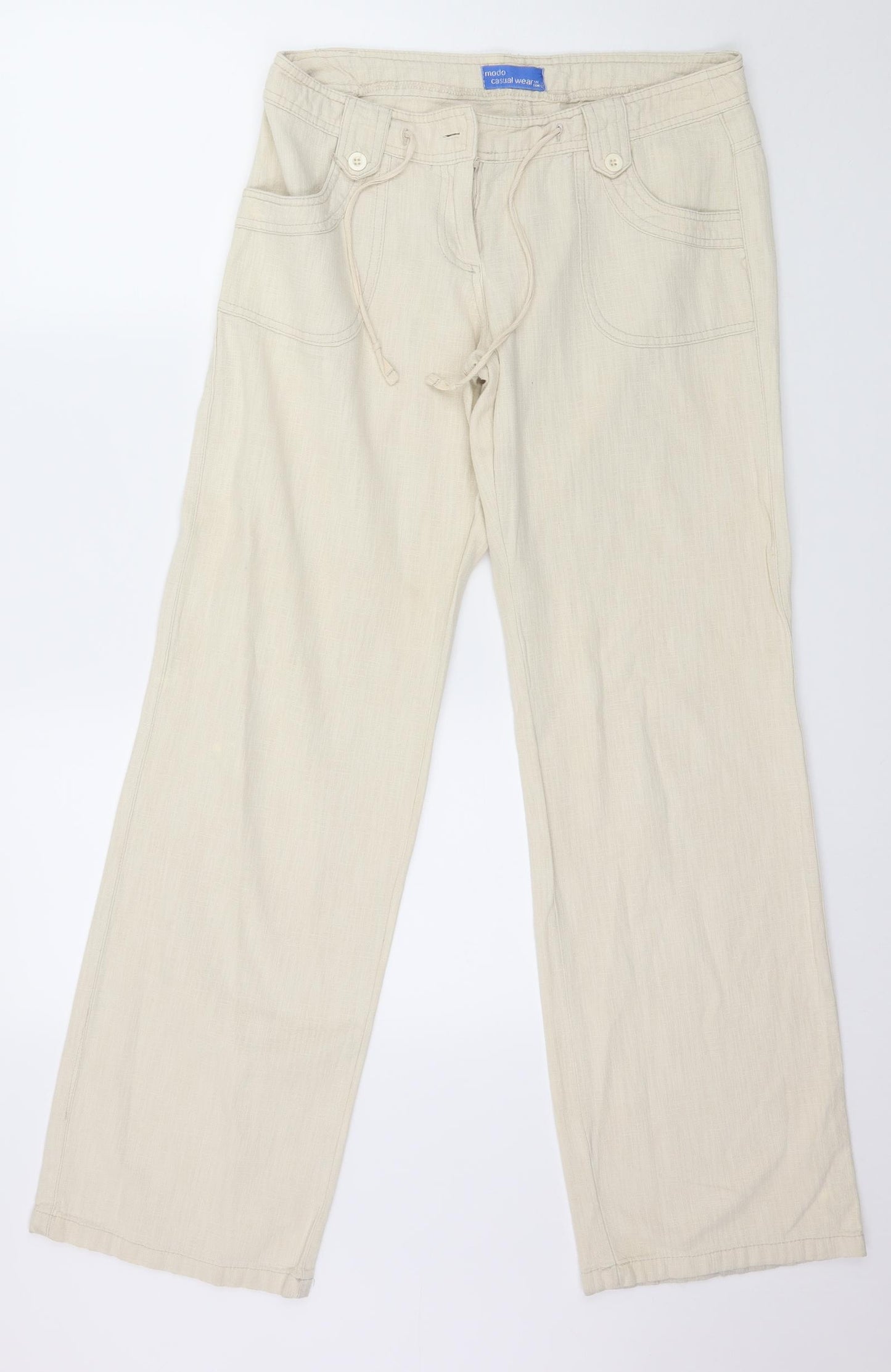 MODO Womens Beige   Trousers  Size 12 L31 in