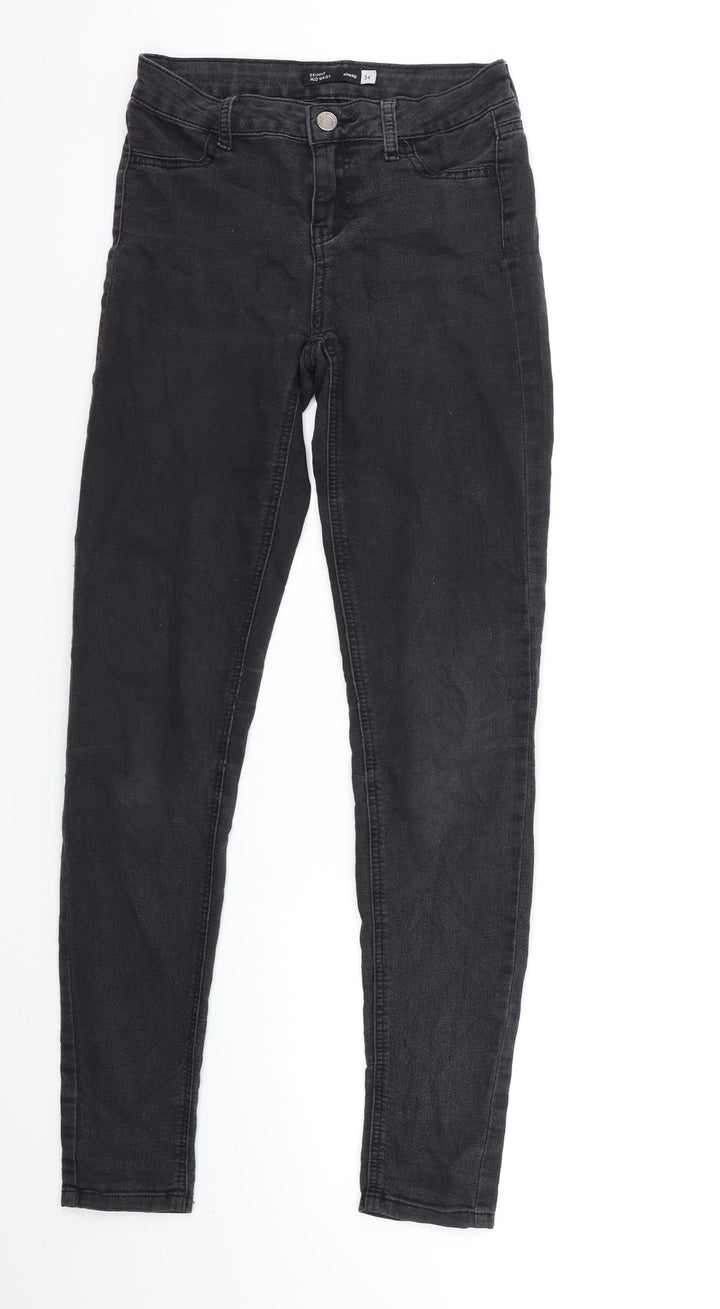 Sinsay Womens Black Denim Skinny Jeans Size 23 in L29 in