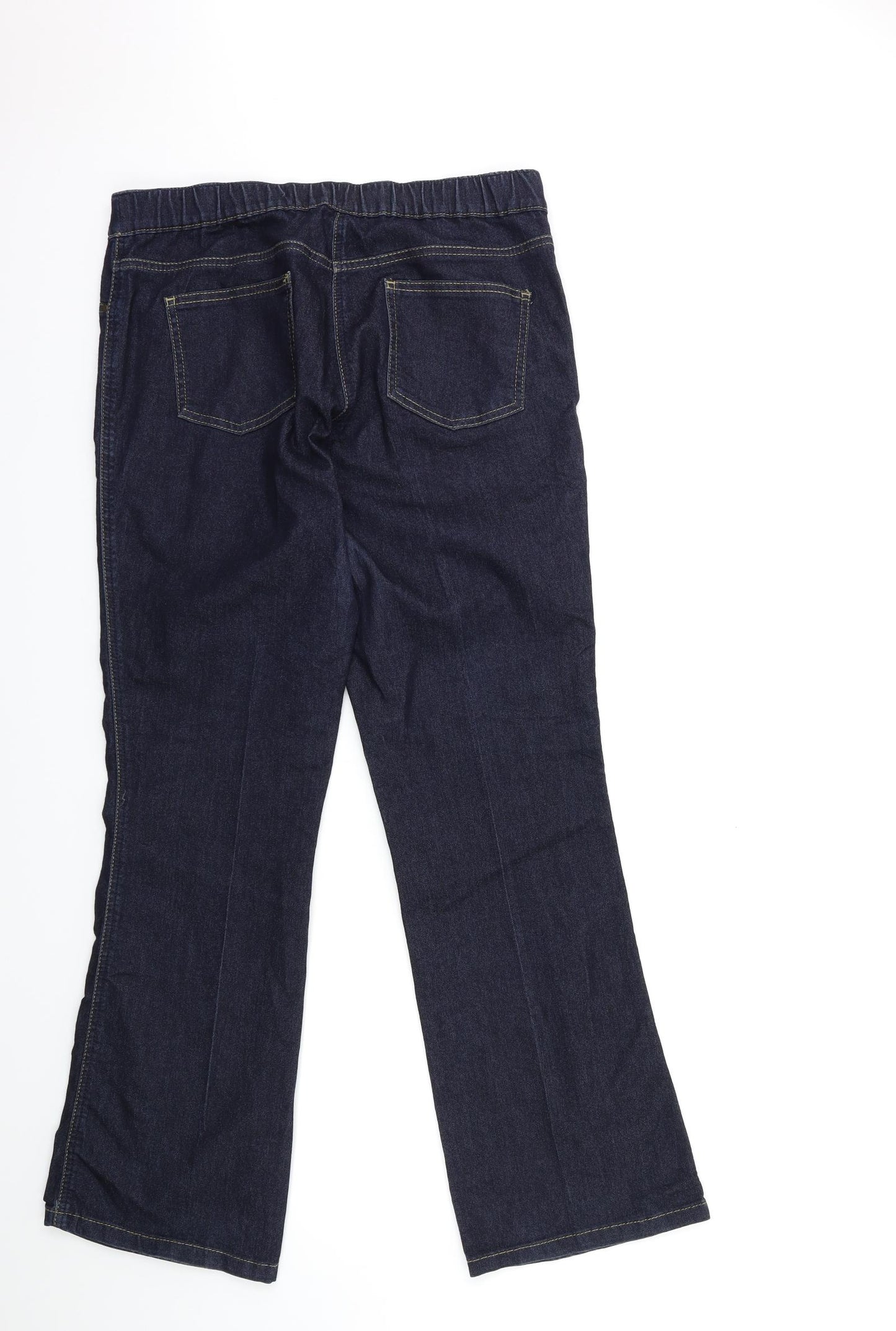 Wallis Womens Blue  Denim Bootcut Jeans Size 14 L30 in