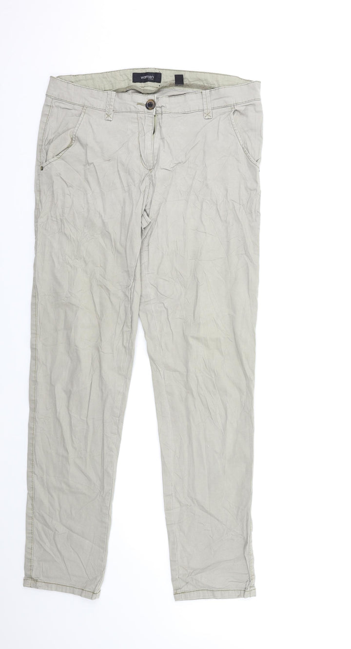 Tchibo Womens Grey   Chino Trousers Size 32 in L30 in