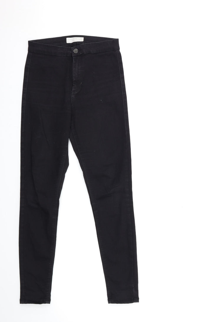 Topshop Womens Black Denim Skinny Jeans Size 28 in L32 in