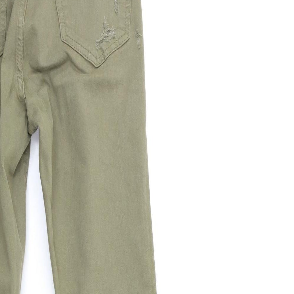 Topshop Womens Green  Denim Skinny Jeans Size 26 in L27 in