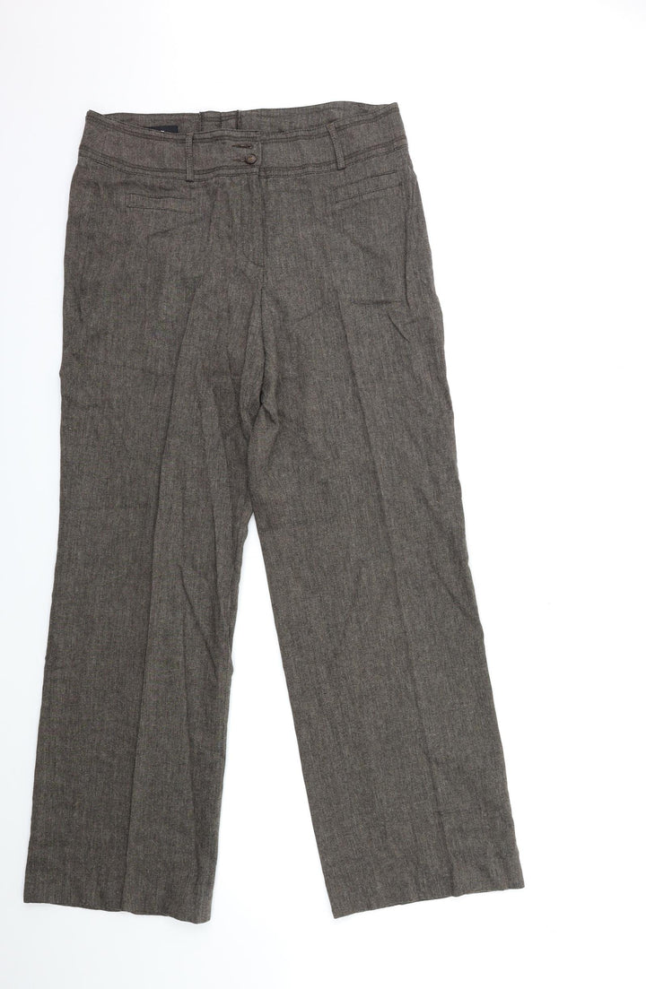 Bianca Womens Brown Trousers Size 16 L31 in