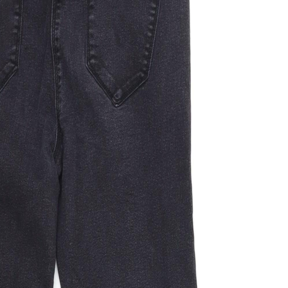 Bonmarché Womens Black  Denim Straight Jeans Size 10 L25 in