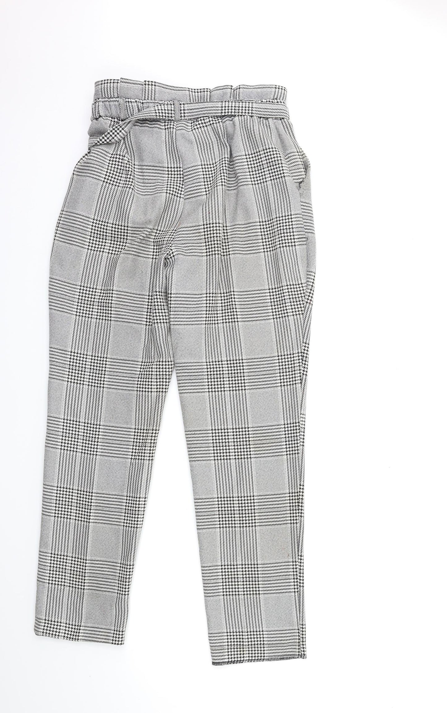 Atmosphere Womens Grey Check  Trousers  Size 10 L30 in