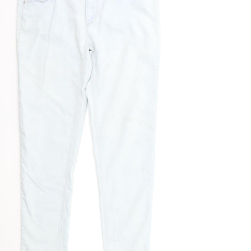 Denim & Co. Womens Blue  Denim Skinny Jeans Size 10 L29 in