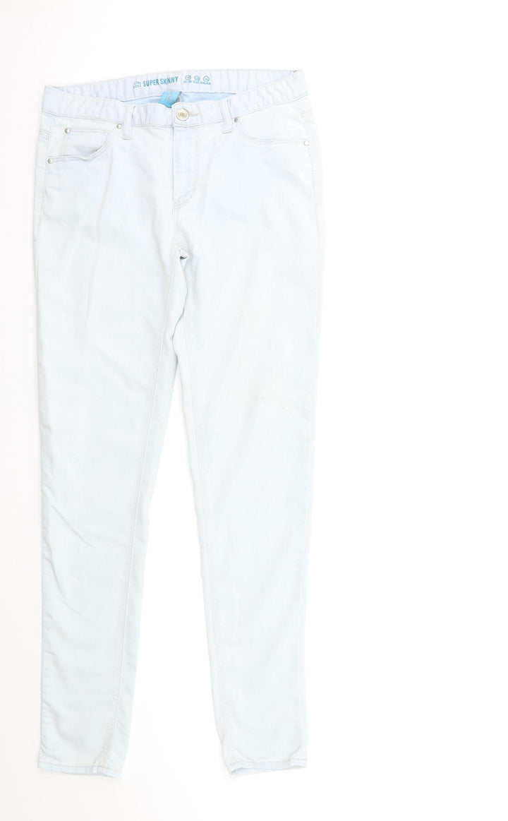 Denim & Co. Womens Blue Denim Skinny Jeans Size 10 L29 in