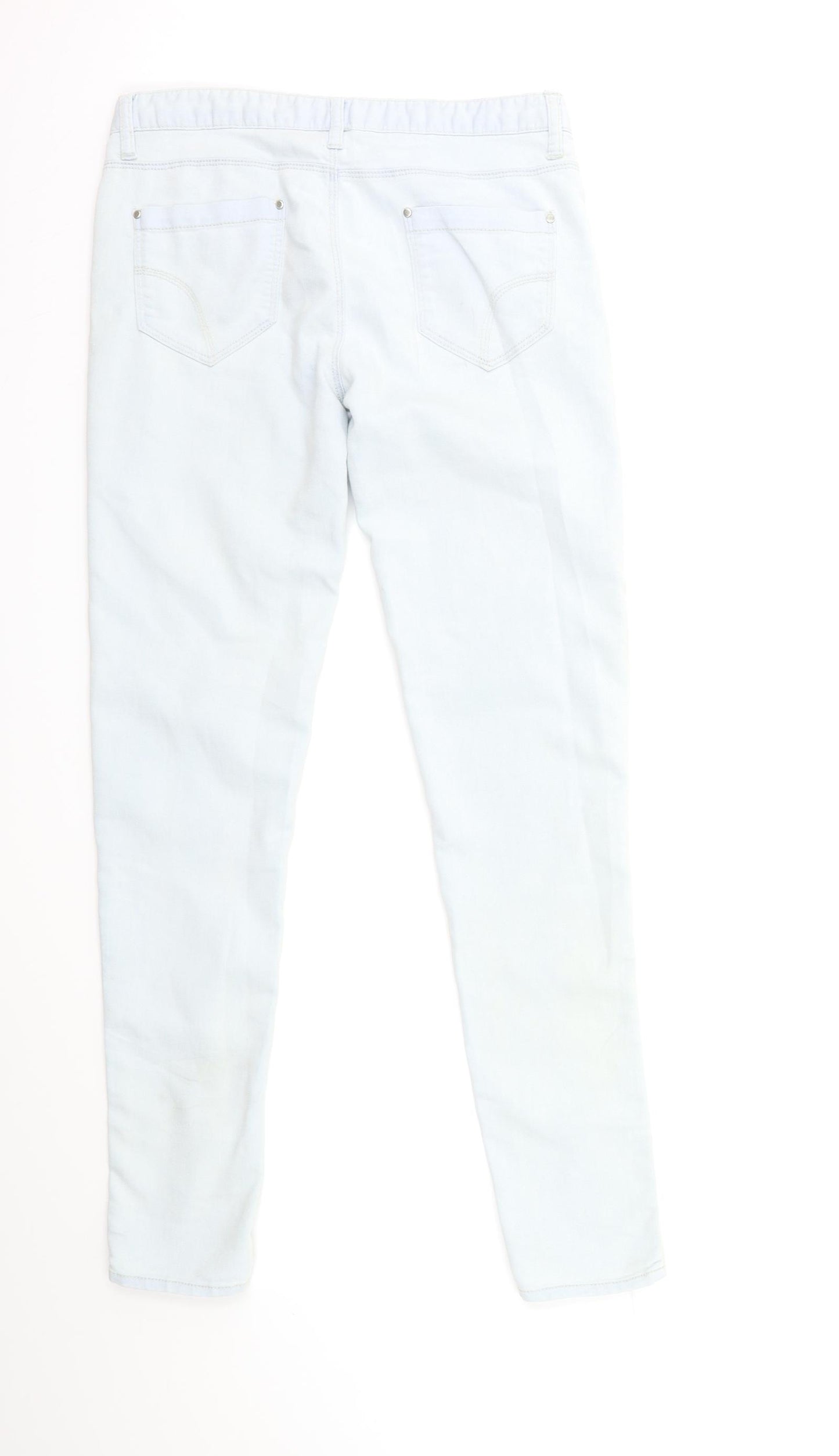 Denim & Co. Womens Blue  Denim Skinny Jeans Size 10 L29 in