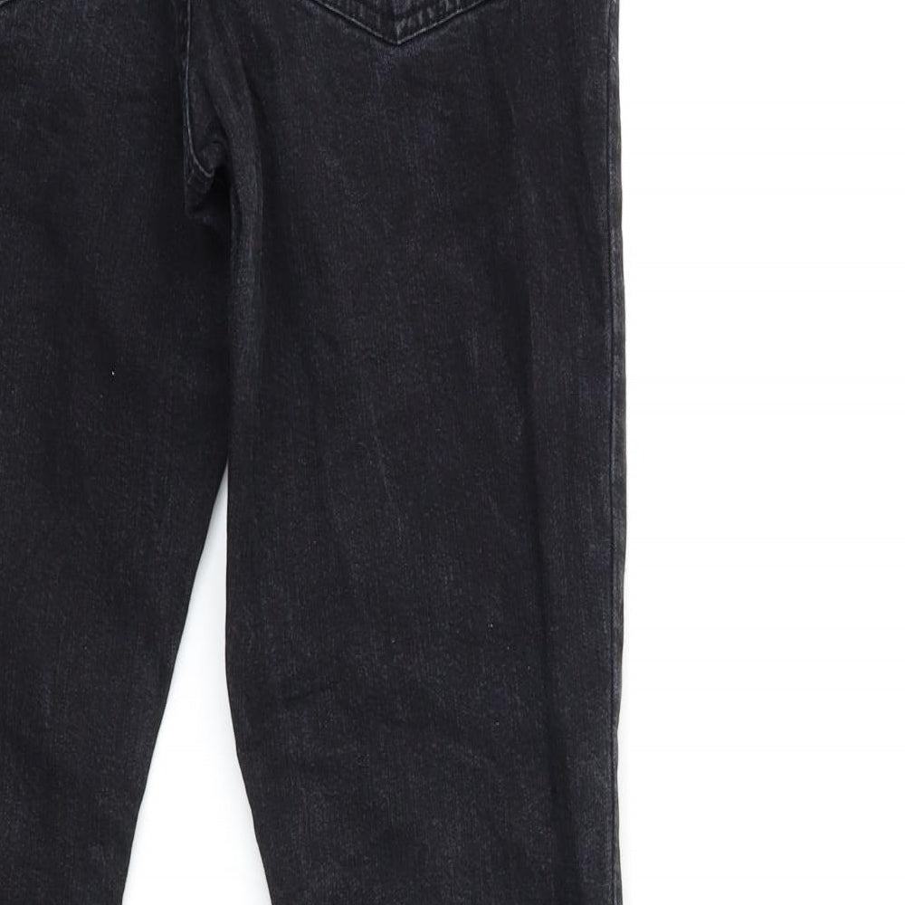 Easy Womens Black  Denim Straight Jeans Size S L31 in