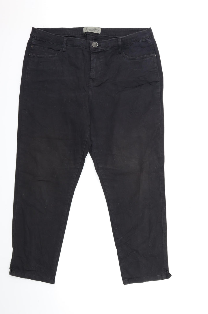 Yessica Womens Black Denim Skinny Jeans Size 36 in L28 in