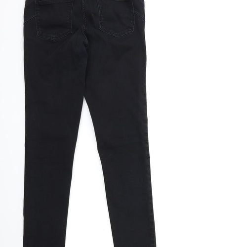 NEXT Womens Black  Denim Skinny Jeans Size 8 L31 in