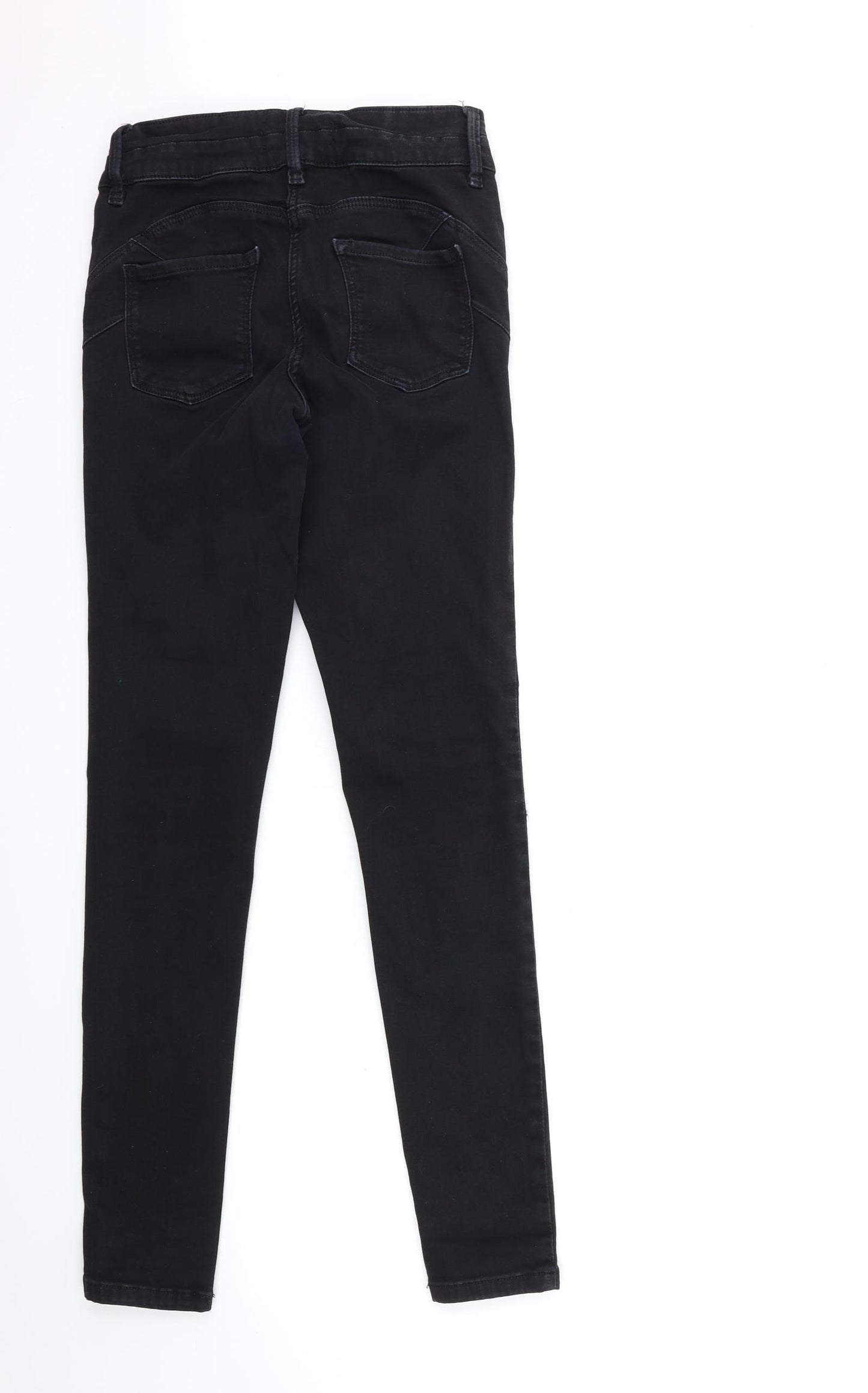 NEXT Womens Black  Denim Skinny Jeans Size 8 L31 in