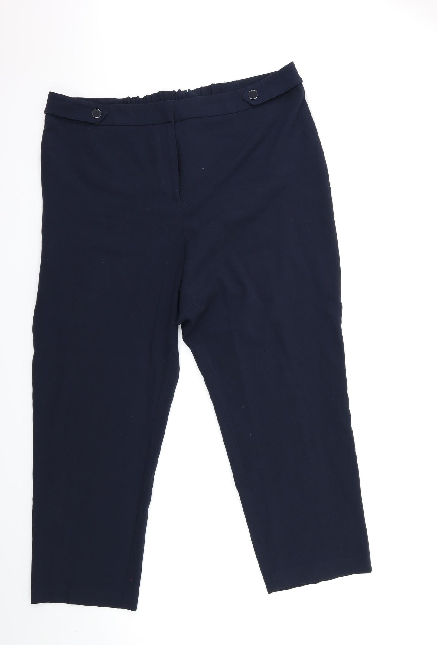 CAPSULE Womens Blue Striped  Trousers  Size 20 L28 in