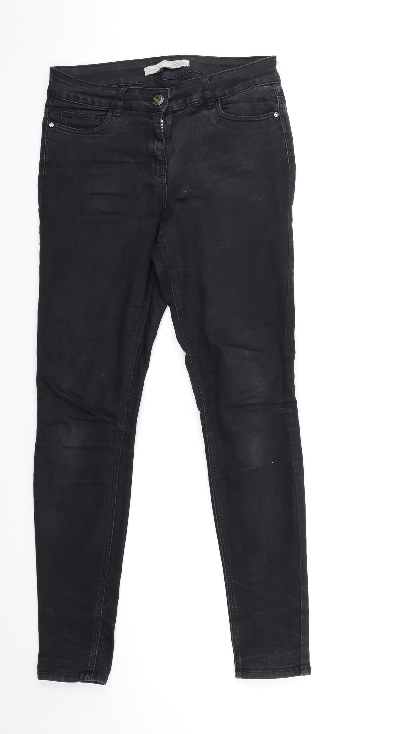 George Womens Black  Denim Skinny Jeans Size 10 L30 in