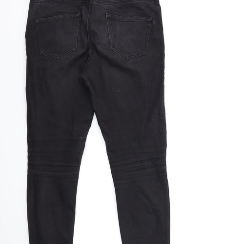 George Womens Black  Denim Skinny Jeans Size 10 L30 in