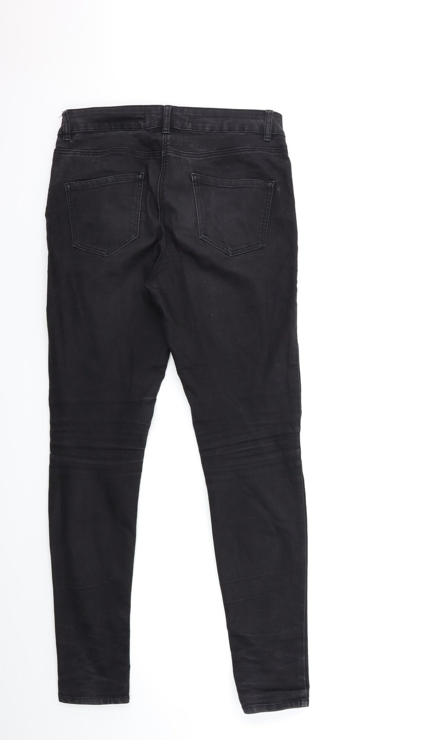 George Womens Black  Denim Skinny Jeans Size 10 L30 in