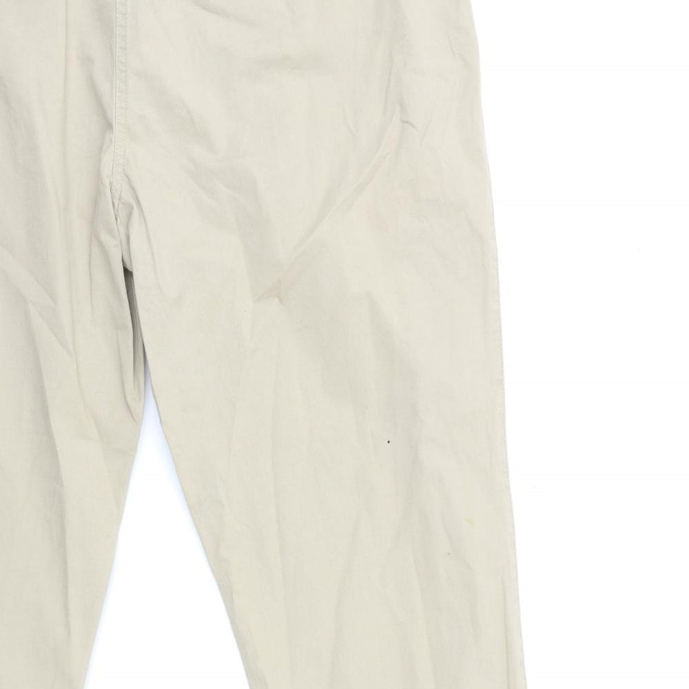 Papaya Womens Beige   Chino Trousers Size 16 L27 in