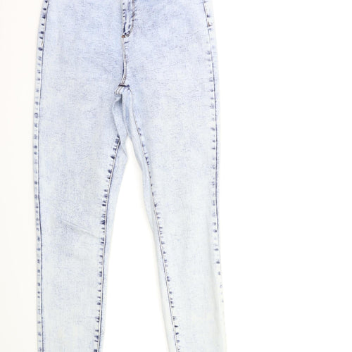 Denim & Co. Womens Blue  Denim Skinny Jeans Size 8 L28 in
